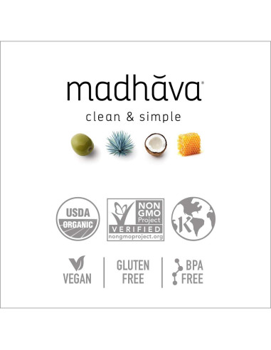 Néctar de Agave Orgánico Madhava 482 ml - Endulzante Natural