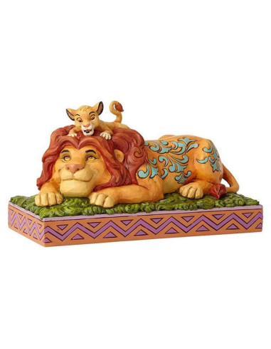 Figurita Enesco Tradiciones Disney Simba y Mufasa 11.2 cm