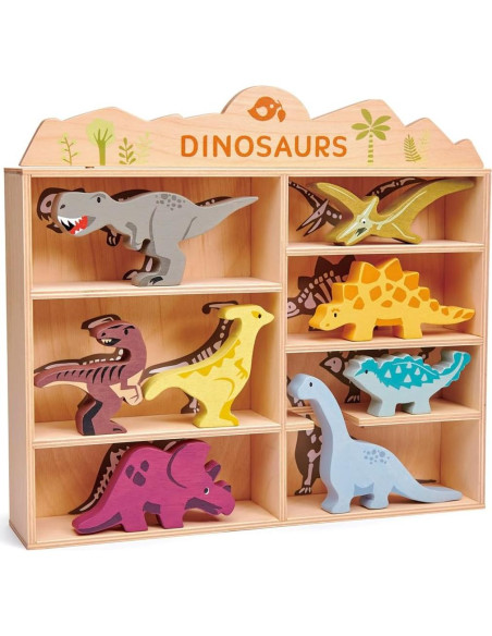 Tender Leaf Toys Dinosaurios de Madera - 8 Figuras Prehistóricas Tender Leaf Toys Dinosaurios de Madera - 8 Figuras Prehistóricas