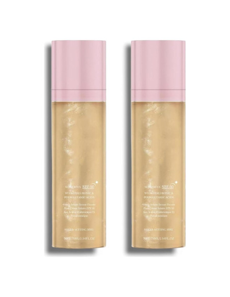 Spray Fijador y Protector Solar Sunglaze SPF 50 2PCS Spray Fijador y Protector Solar Sunglaze SPF 50 2PCS
