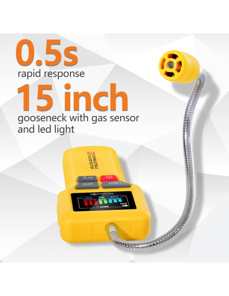 Detector de Fugas de Gas PROTECTMETER Y201 Pro - Alarma LCD Detector de Fugas de Gas PROTECTMETER Y201 Pro - Alarma LCD