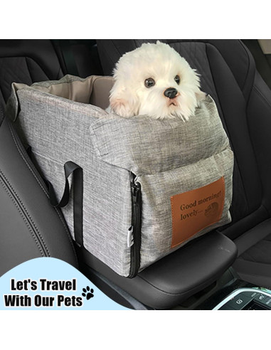 Asiento de perro para consola central Arily 40x25 cm con cinturón