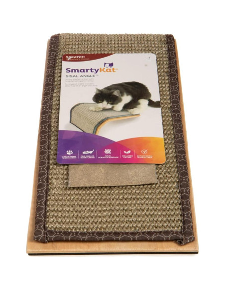 Rascador de Gato SmartyKat en Ángulo con Sisal y Madera Rascador de Gato SmartyKat en Ángulo con Sisal y Madera