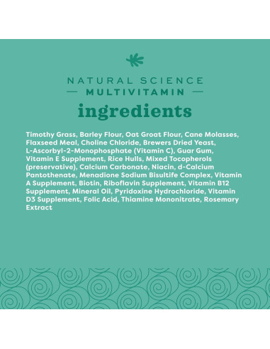 Suplemento Multivitamínico Natural Oxbow 119g para Conejos