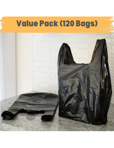 Bolsas Biodegradables Negras 120 Unidades EcoBag