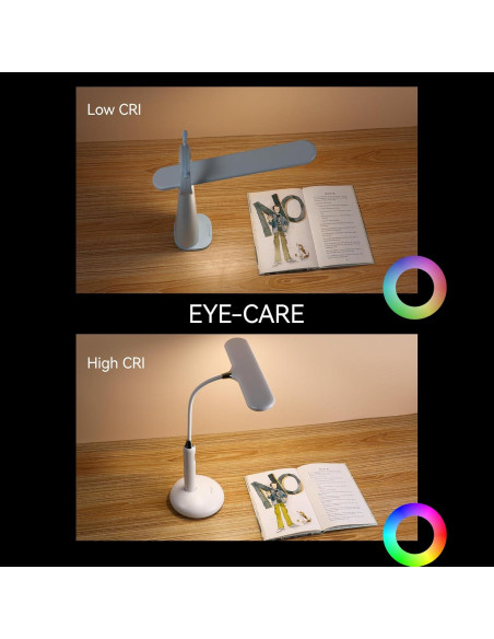 Lámpara de Escritorio LED VAVOFO KM-6778B - Control Táctil, 700 Lúmenes, Luz Ajustable 2700-7000K, Gooseneck Flexible Lámpara de Escritorio LED VAVOFO KM-6778B - Control Táctil, 700 Lúmenes, Luz Ajustable 2700-7000K, Gooseneck Flexible