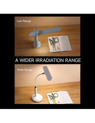 Lámpara de Escritorio LED VAVOFO KM-6778B - Control Táctil, 700 Lúmenes, Luz Ajustable 2700-7000K, Gooseneck Flexible