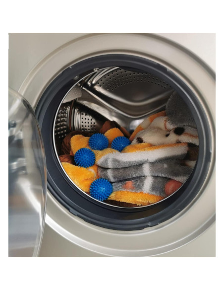 Bolas de Secadora Reutilizables Colorsheng - Paquete de 6 Azul Bolas de Secadora Reutilizables Colorsheng - Paquete de 6 Azul