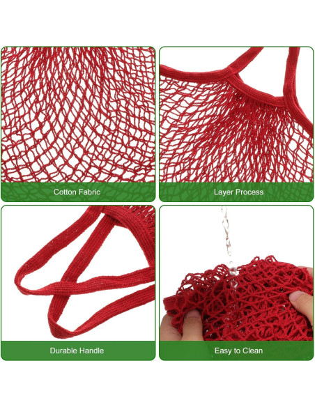 Bolsas de Almacenamiento de Malla Reutilizables uxcell - 5 Piezas Bolsas de Almacenamiento de Malla Reutilizables uxcell - 5 Piezas