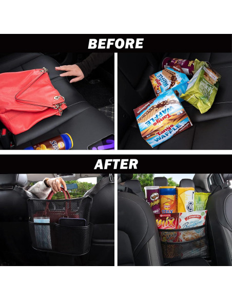 Organizador de Asiento de Coche Eing - Almacenamiento Negro Organizador de Asiento de Coche Eing - Almacenamiento Negro