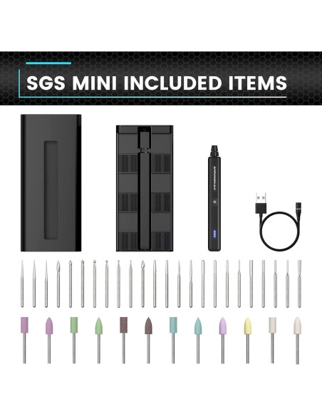 Lápiz de Grabado Eléctrico ARROWMAX SGS MINI Inalámbrico 36 Accesorios Lápiz de Grabado Eléctrico ARROWMAX SGS MINI Inalámbrico 36 Accesorios