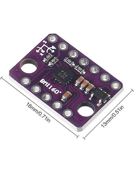 Módulo Sensor Acelerómetro Giroscopio Alinan GY-BMI160 3-5V Módulo Sensor Acelerómetro Giroscopio Alinan GY-BMI160 3-5V