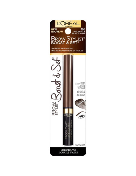 Máscara para Cejas L'Oréal Paris Brow Stylist Castaño Oscuro 2.95 ml Máscara para Cejas L'Oréal Paris Brow Stylist Castaño Oscuro 2.95 ml