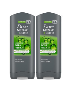 Gel de Ducha y Cara Dove Men+Care Extra Fresco 2x400ml