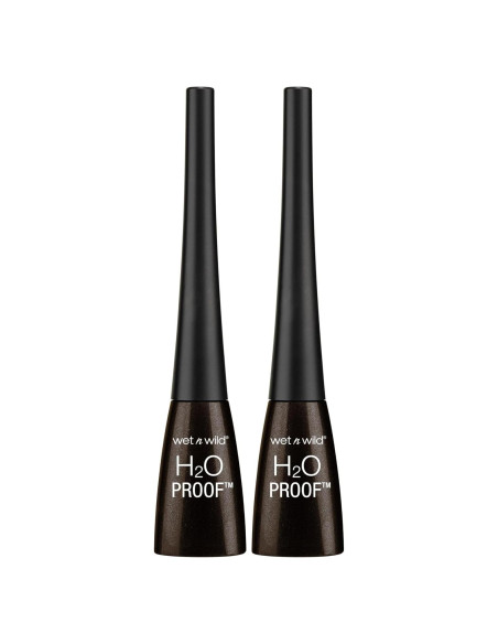 Delineador Líquido a Prueba de Agua Wet n Wild Marrón Oscuro 2 Piezas Delineador Líquido a Prueba de Agua Wet n Wild Marrón Oscuro 2 Piezas