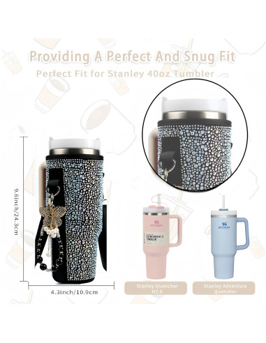 Bolsa Portabotellas para Taza Stanley 40oz - Kavilin, Negro