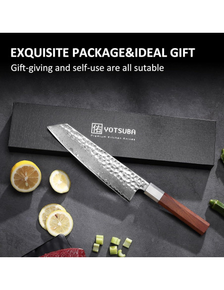 Cuchillo de Chef Gyuto YOTSUBA 20 cm Damasco Forjado a Mano Cuchillo de Chef Gyuto YOTSUBA 20 cm Damasco Forjado a Mano