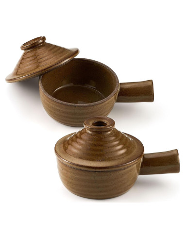 Cocedor de Huevos de Cerámica Maxdot - 2 Piezas Terracota