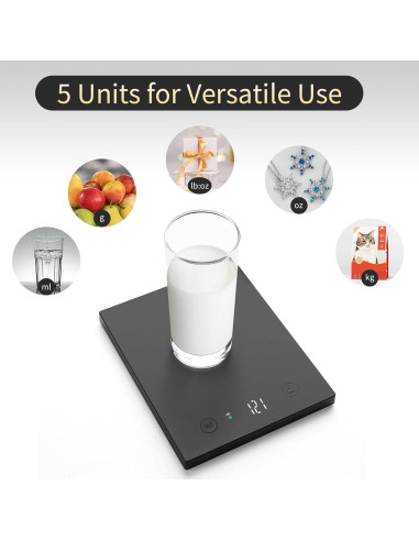 Balanza Digital de Cocina HomeBuds 10kg Alta Precisión LED