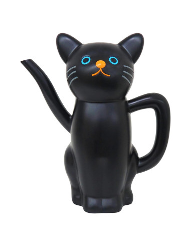 Regadera en Forma de Gato Negro Meiho 1.5L Plástico Ligero