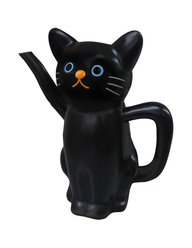 Regadera en Forma de Gato Negro Meiho 1.5L Plástico Ligero