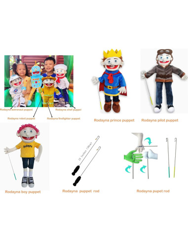 Marioneta de Mano Chef Rodayna 63.5 cm para Niños