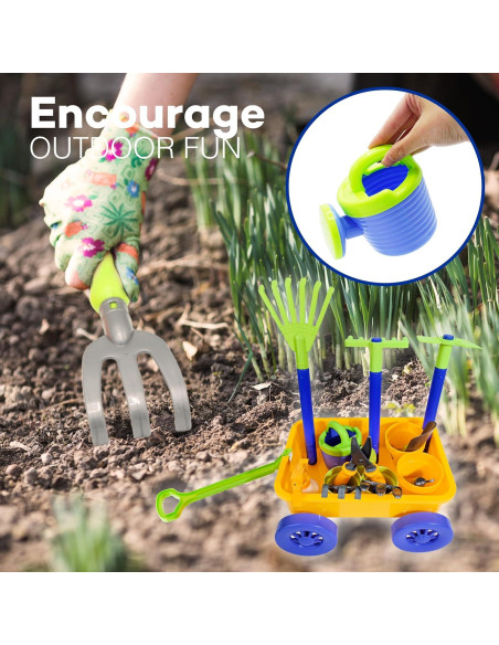 Juego de Jardinería para Niños 15 Piezas 4E's Novelty Juego de Jardinería para Niños 15 Piezas 4E's Novelty
