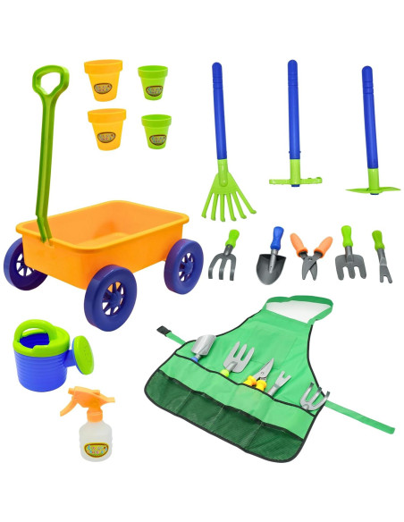 Juego de Jardinería para Niños 15 Piezas 4E's Novelty Juego de Jardinería para Niños 15 Piezas 4E's Novelty
