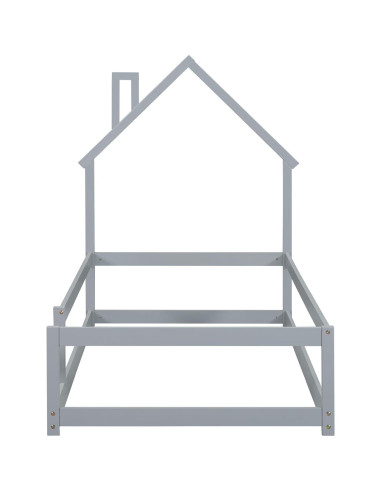 Cama Twin Montessori Mirightone con Cabecera Casa y Barandillas