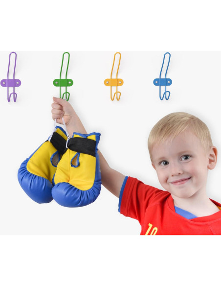 Ganchos de Pared Coloridos Tibres para Niños - Juego de 5 Ganchos de Pared Coloridos Tibres para Niños - Juego de 5