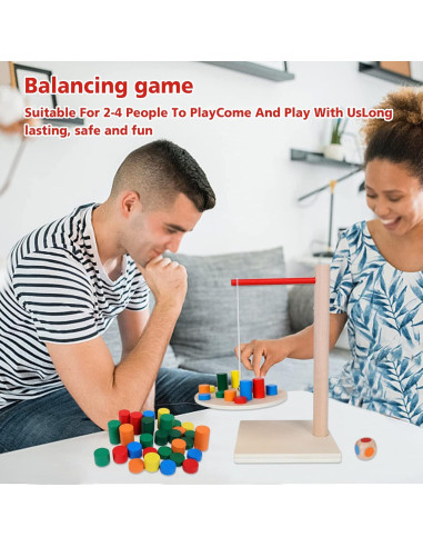 Juego de Péndulo de Equilibrio GOTHINK 42 Piezas de Madera