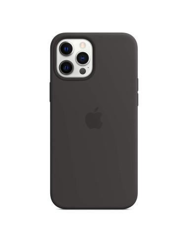 Funda de silicona Apple para iPhone 12 Pro Max - Negro