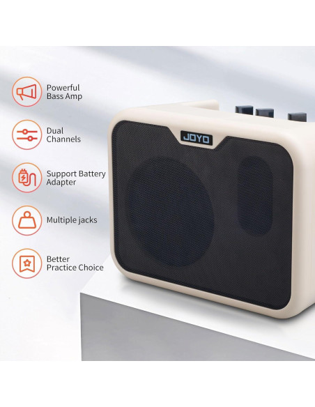 Amplificador de Bajo JOYO MA-10B 10W Portátil con Correa Amplificador de Bajo JOYO MA-10B 10W Portátil con Correa