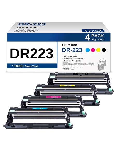 Unidad de tambor Caclemo DR223CL para Brother - 4 colores Unidad de tambor Caclemo DR223CL para Brother - 4 colores