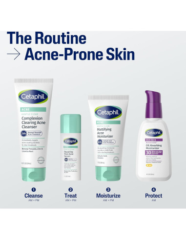 Limpiador de Acné Cetaphil Gentle Clear 119g - Suave para Piel Sensible