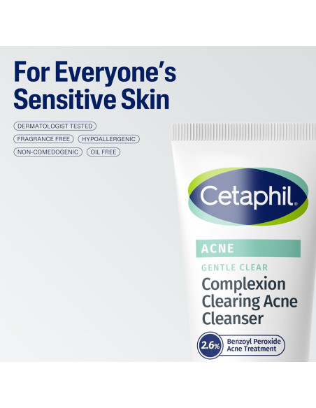 Limpiador de Acné Cetaphil Gentle Clear 119g - Suave para Piel Sensible Limpiador de Acné Cetaphil Gentle Clear 119g - Suave para Piel Sensible