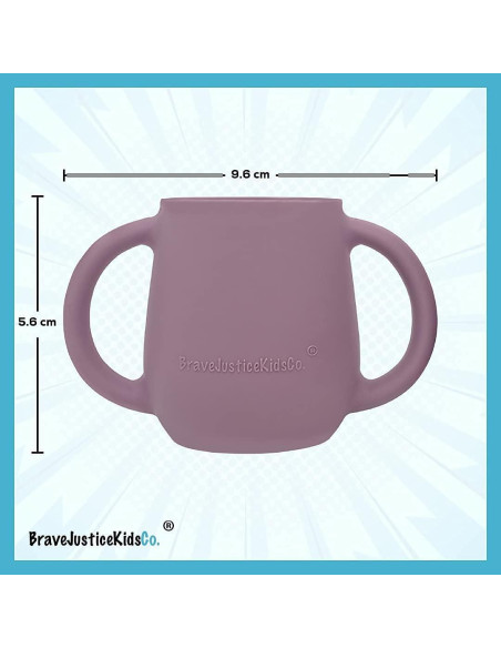 Tazas de Silicona para Bebé BraveJusticeKidsCo. 2 Unidades Tazas de Silicona para Bebé BraveJusticeKidsCo. 2 Unidades