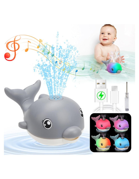 Juguete de Baño Musical Delfín TOHIBEE Recargable 1-3 Años Juguete de Baño Musical Delfín TOHIBEE Recargable 1-3 Años