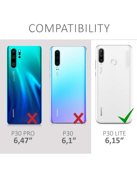 Funda TPU Silicona Kwmobile para Huawei P30 Lite - Púrpura Funda TPU Silicona Kwmobile para Huawei P30 Lite - Púrpura