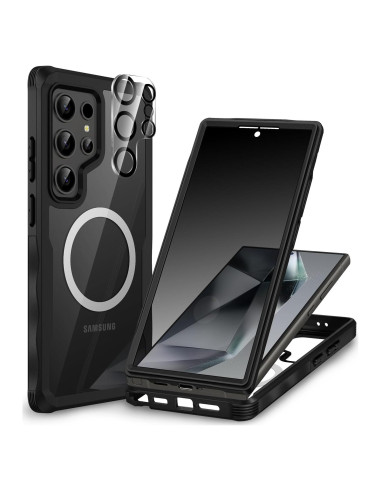 Funda Magnética CENHUFO para Samsung Galaxy S24 Ultra - Negro