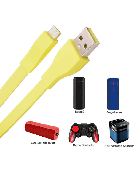 Cable de Carga Micro USB Alitutumao para Logitech UE Boom 60cm Cable de Carga Micro USB Alitutumao para Logitech UE Boom 60cm