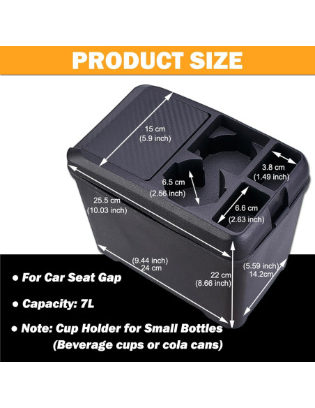 Contenedor de Basura para Auto ATMOMO 0.5kg Rectangular Contenedor de Basura para Auto ATMOMO 0.5kg Rectangular