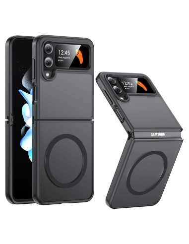 Funda Magnética FNDMIL para Samsung Galaxy Z Flip 4 - Negro