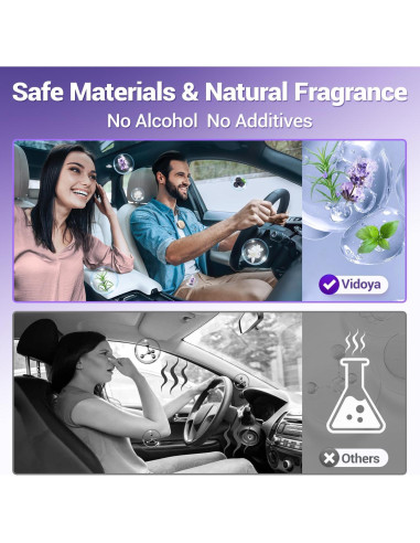 Ambientador de Aire para Auto Vidoya, Difusor Inteligente Negro