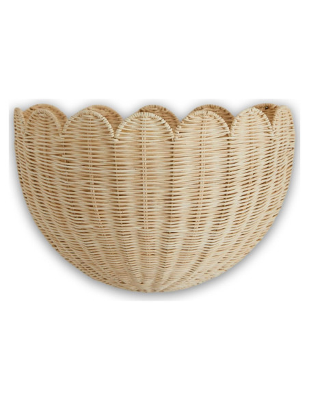 Cesta de Mimbre Colgante BEBE BASK Lola Ondulada 40.6x25.4cm Cesta de Mimbre Colgante BEBE BASK Lola Ondulada 40.6x25.4cm