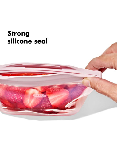 Set de 2 Tazas Reutilizables de Silicona OXO Tot 235 mL