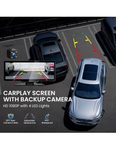 Pantalla 10.26" CarPlay y Android Auto TECXERLLON con Cámara 2