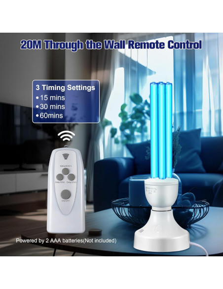 Lámpara UV Qualirey 25W con Control Remoto y Ozono Lámpara UV Qualirey 25W con Control Remoto y Ozono