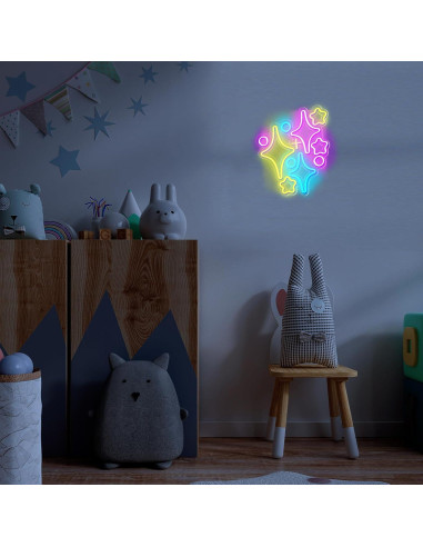 Luz de Neón Estrella Retisee 36x30 cm LED USB Decorativa
