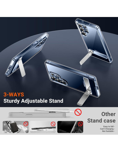 Funda Temdan para Samsung Galaxy S25 Ultra - Transparente, Protección Militar